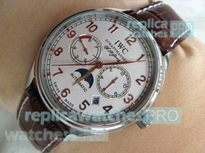 Copy IWC Schaffhausen White Dial Automatic Watch 